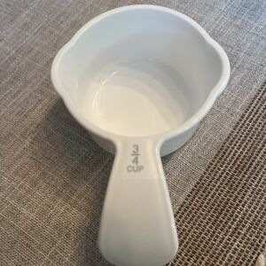 New White Tupperware Classic Curved Handle 3/4 Replacement Measuring Cup